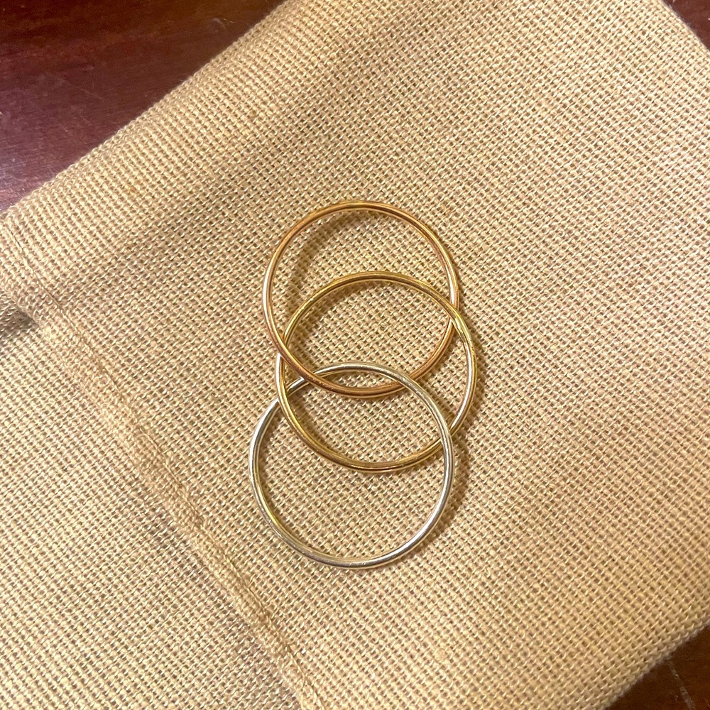 Fidget Anxiety Ring - 3 bands - Size 6
